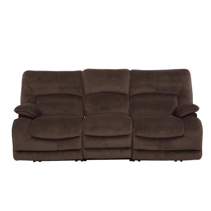 3SEATER ELECTRIC FABRIC SOFA HIT DBR 2CS