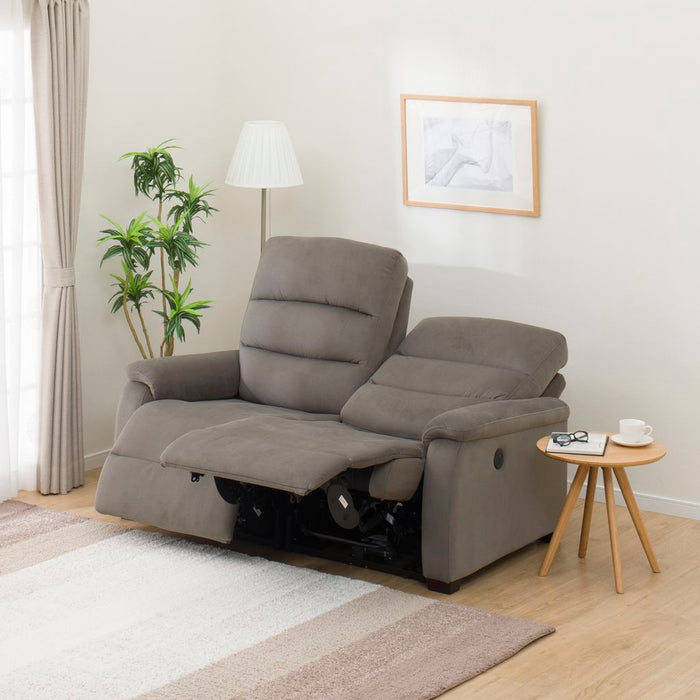 2S ELECTRIC SOFA N-BELIEVA MICROFIBER GY-J