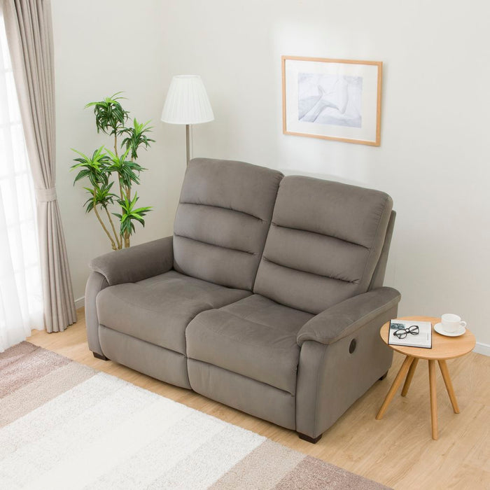 2S ELECTRIC SOFA N-BELIEVA MICROFIBER GY-J