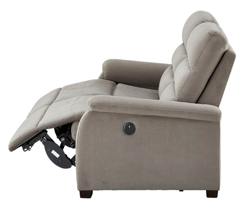 2S ELECTRIC SOFA N-BELIEVA MICROFIBER GY-J