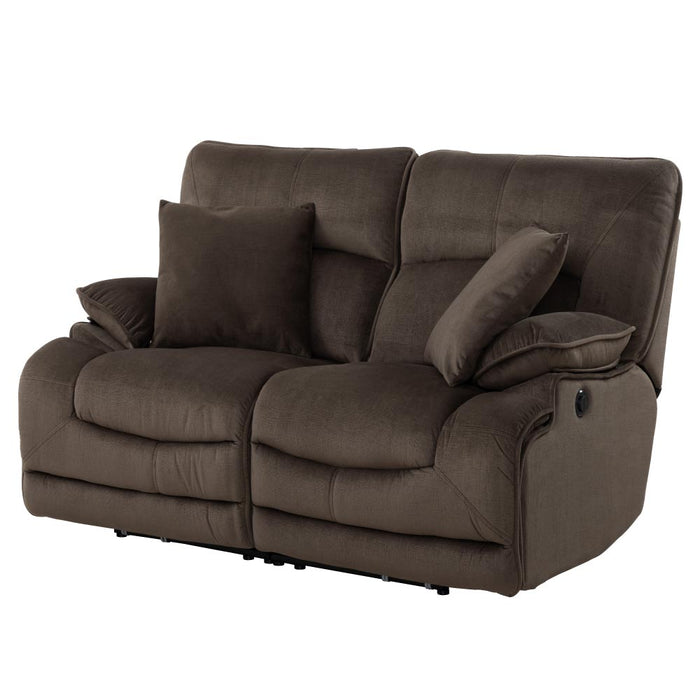 2SEATER ELECTRIC FABRIC SOFA HIT DBR 2CS