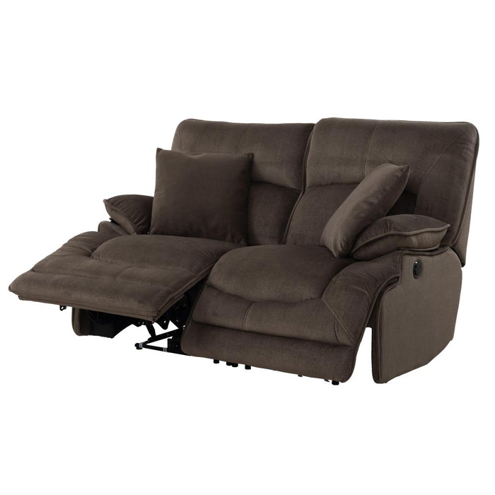 2SEATER ELECTRIC FABRIC SOFA HIT DBR 2CS