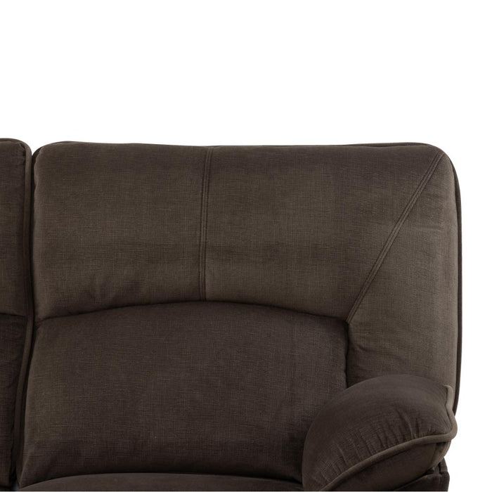 2SEATER ELECTRIC FABRIC SOFA HIT DBR 2CS