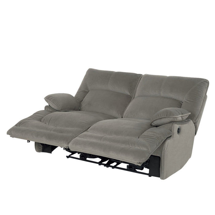 2SEATER ELECTRIC FABRIC SOFA HIT GY 2CS