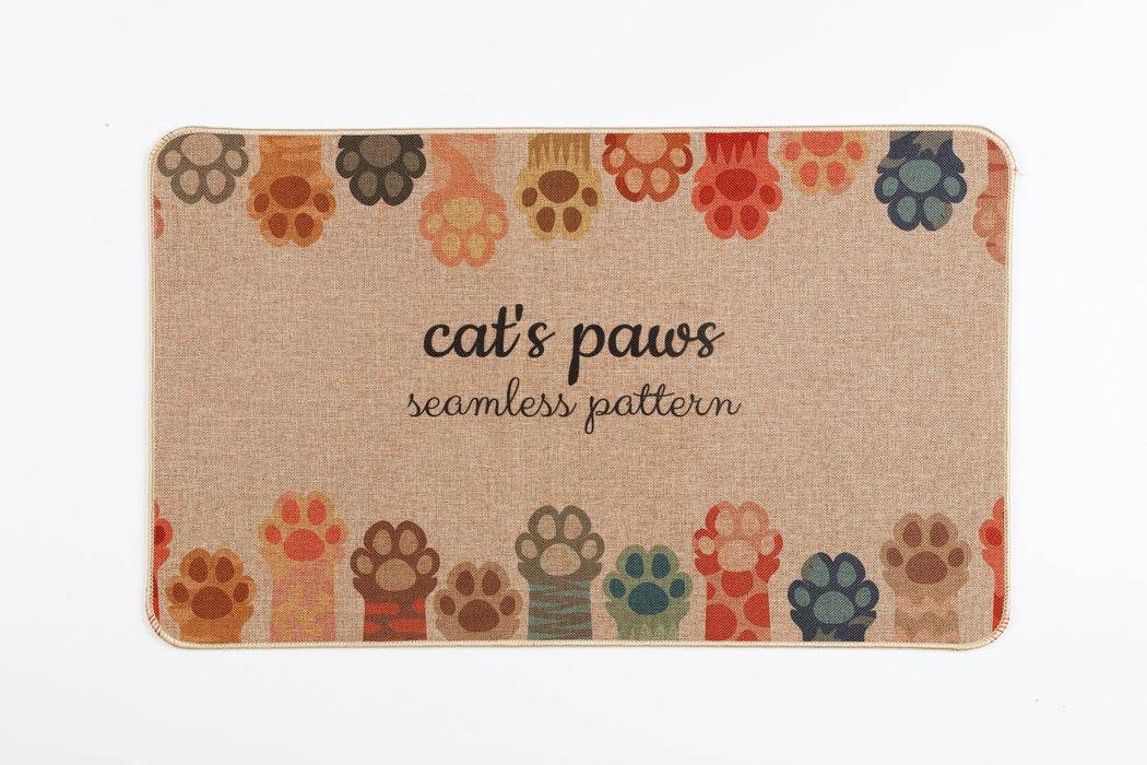 DOOR MAT CATS PAWS