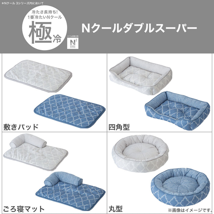 PET BED N-COOL WSP M-ROUND GY S244