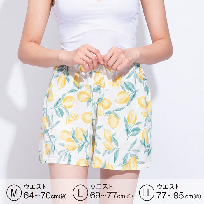 LADIES COOL ROOMPANTS SHORT LENGTH N-S LEMON L