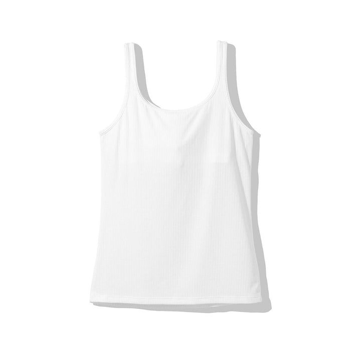 WOMEN'S SUPERCOOL RIBBED TANK TOP WITH BUILT-IN CUP WHLL