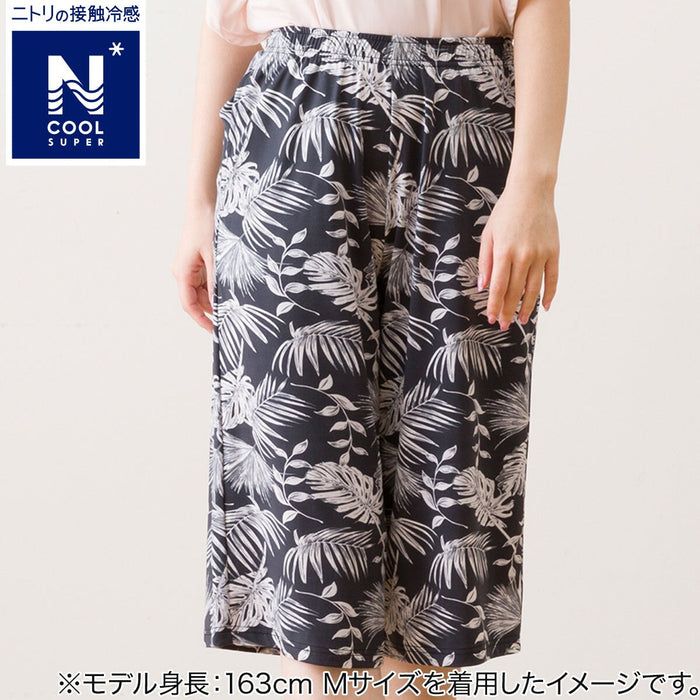 WOMEN'S SUPERCOOL THREE-QUARTER LENGTH ROOMPANTS LEAF PATTERN L