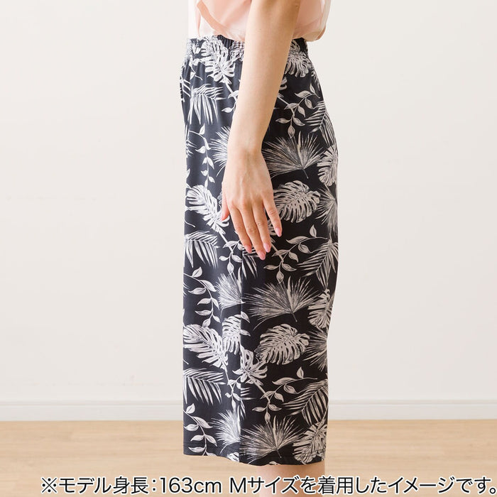 WOMEN'S SUPERCOOL THREE-QUARTER LENGTH ROOMPANTS LEAF PATTERN L