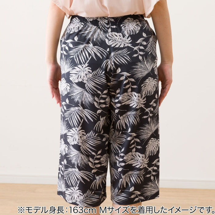 WOMEN'S SUPERCOOL THREE-QUARTER LENGTH ROOMPANTS LEAF PATTERN L