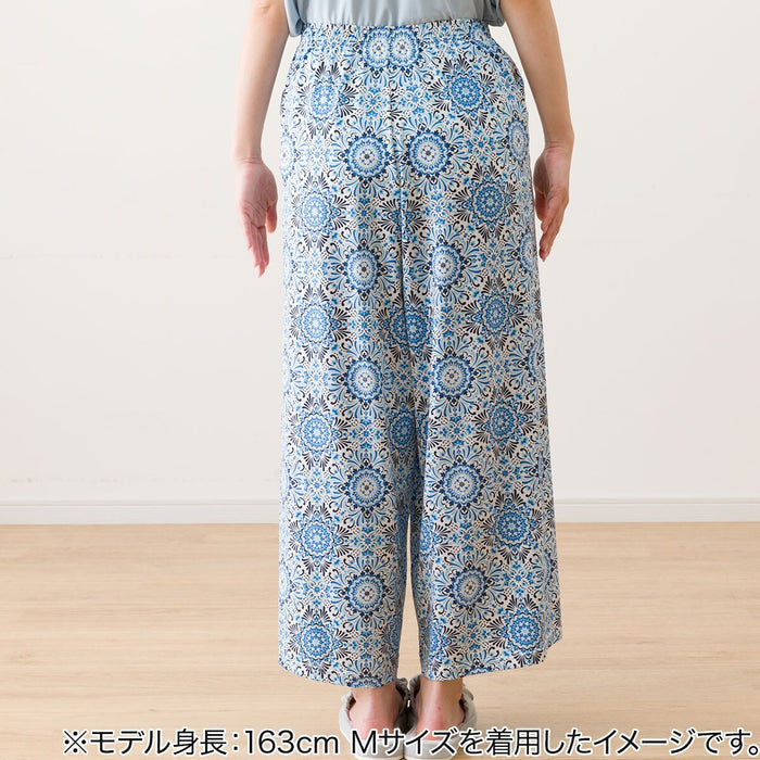 WOMEN'S COOL LONG LENGTH ROOM PANTS TILE PATTERN M