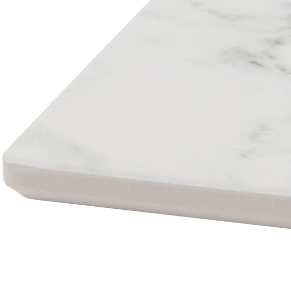 CERAMIC COASTER MARBLE WH 2PCS