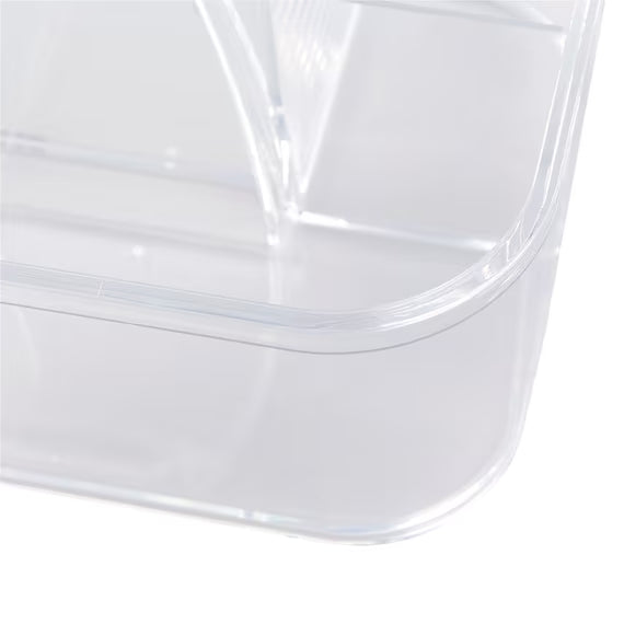 ACRYLIC STACKABLE CADDY W/HANDLE M W28D17H15