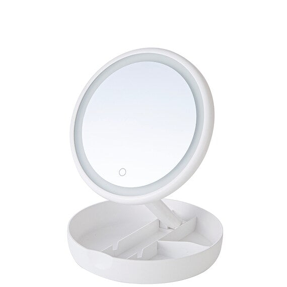 LED MIRROR WITH ACCESSORY STORAGE YPML-001