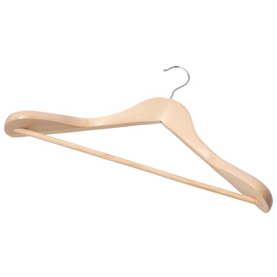 WOODEN JACKET HANGER W45 LOTUS