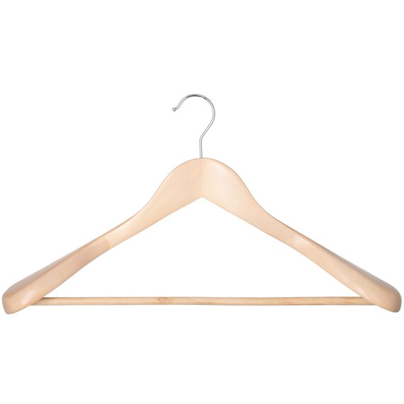 WOODEN JACKET HANGER W45 LOTUS