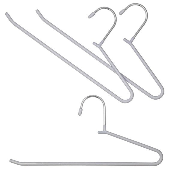 NON-SLIP TROUSER HANGER LM01 GY 3P