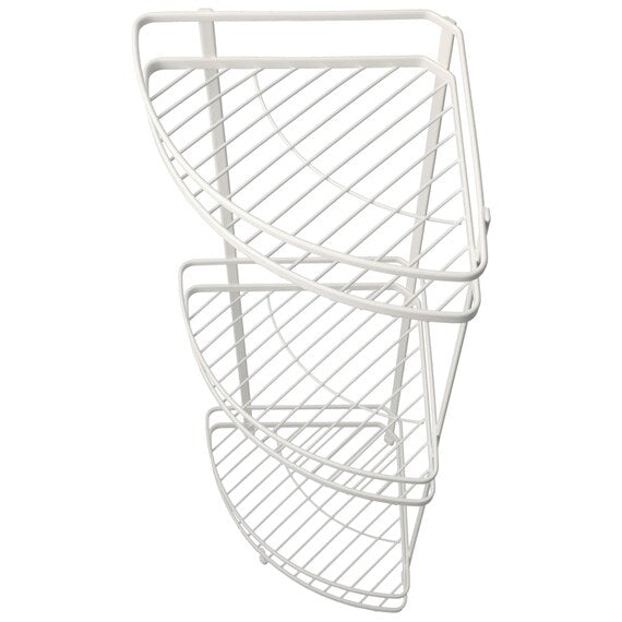 WIRE BATH RACK 3TIER CORNER PIATTO-2 W27.7D20H61