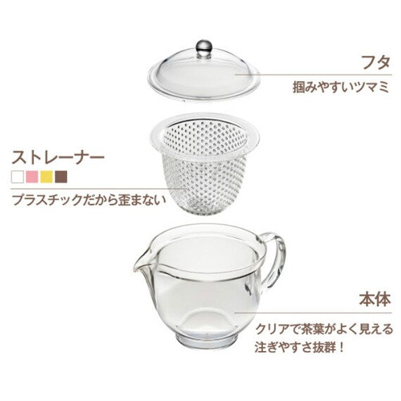 ACRYLIC TEA POT 480ML CL