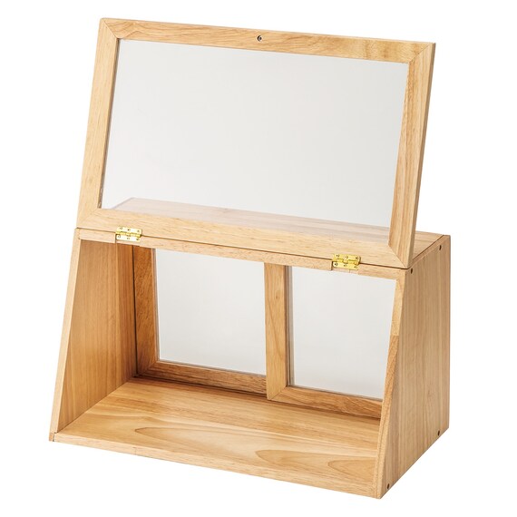 WOODEN DISPLAY CASE 1 TIER XI2395