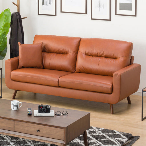 3S-SOFA FILLN4-LEATHER BR/MBR