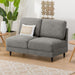 ARMLESS 2SEATER SOFA CA10 DR-GY