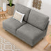 ARMLESS 2SEATER SOFA CA10 DR-GY