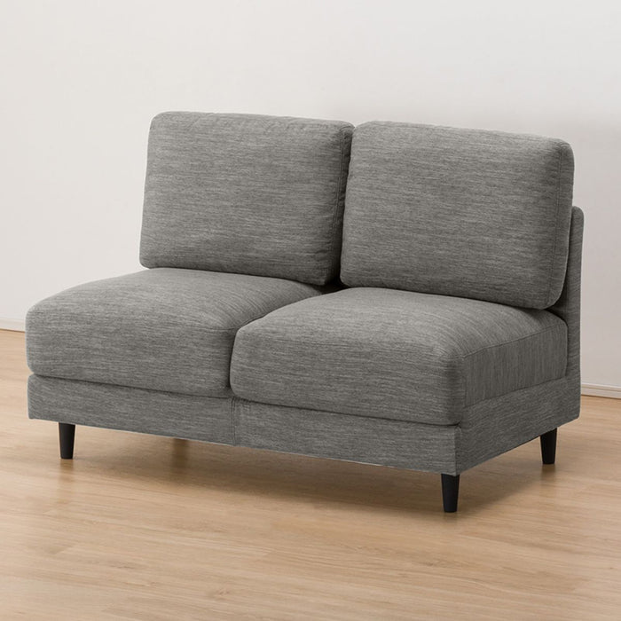 ARMLESS 2SEATER SOFA CA10 DR-GY