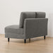 ARMLESS 2SEATER SOFA CA10 DR-GY