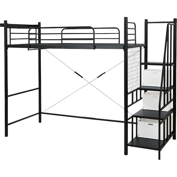 LOFT BED W/STEP LB001BK