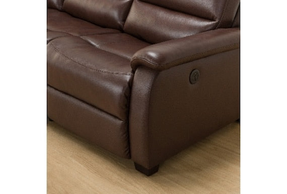 4 SEAT RECLINER SOFA N-BELIEVA BR T-LEATHER