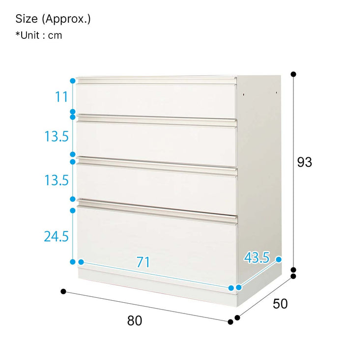 BOTTOM LIGARE H50-80C WH