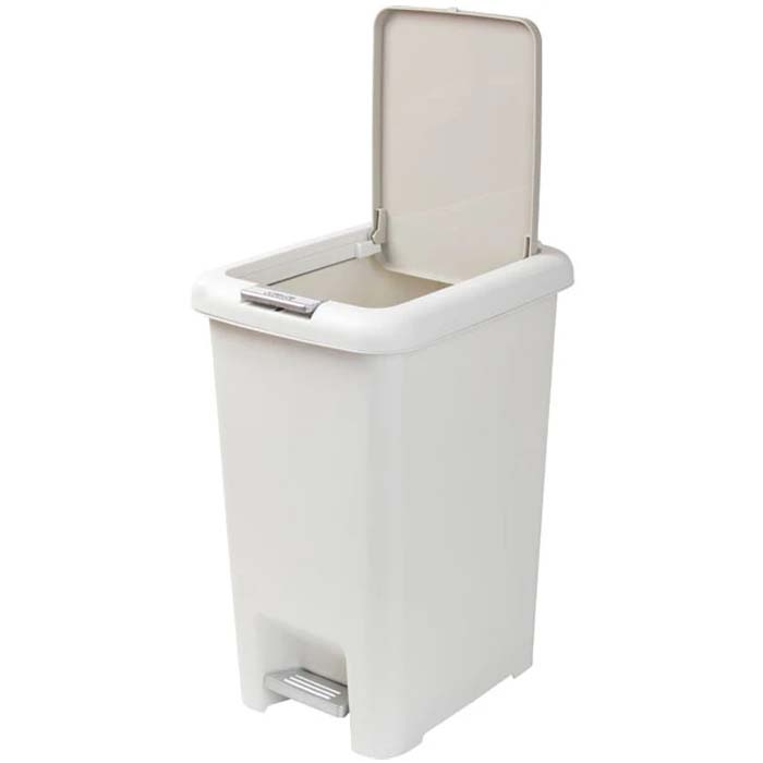 STEP & PUSH DUST BIN 30L GY