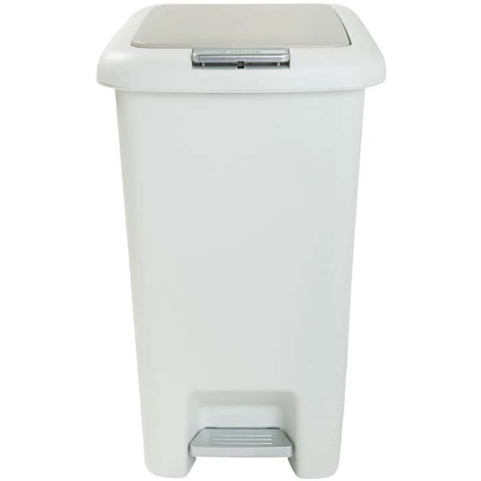 STEP & PUSH DUST BIN 45L GY