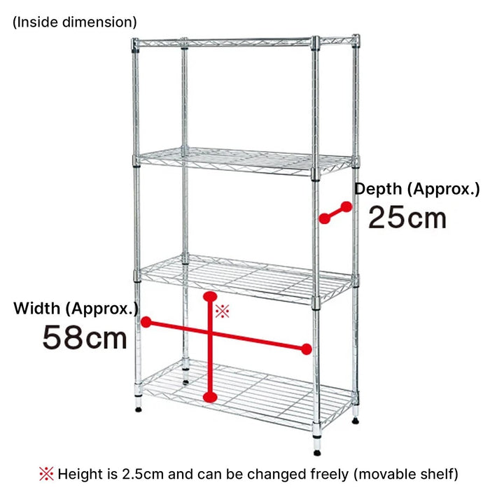 STEEL RACK STANDARD 6530 3TIER DGY