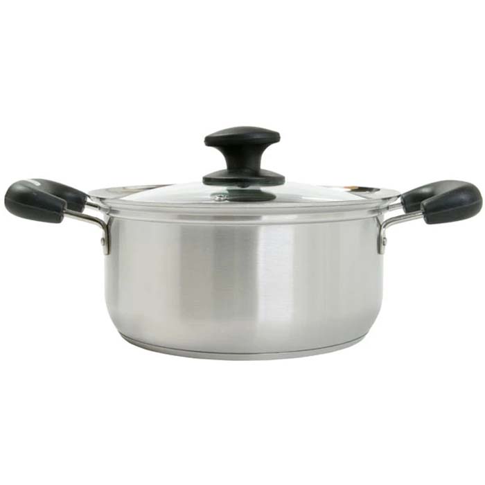 IH STAINLESS CASSEROLE 22CM SFT