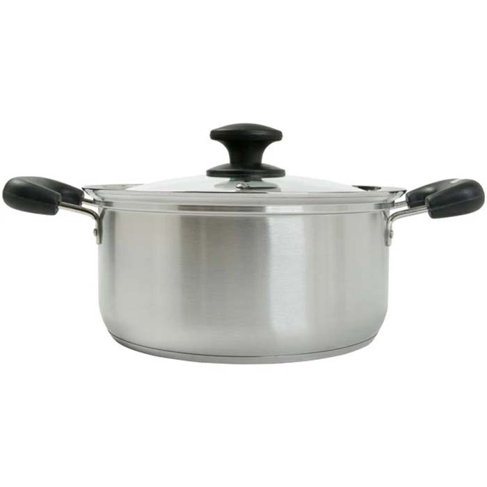 IH STAINLESS CASSEROLE 24CM SFT