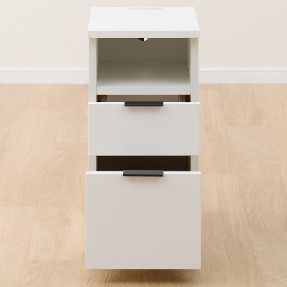 SIDE TABLE ETONA 30-2ST WH USB