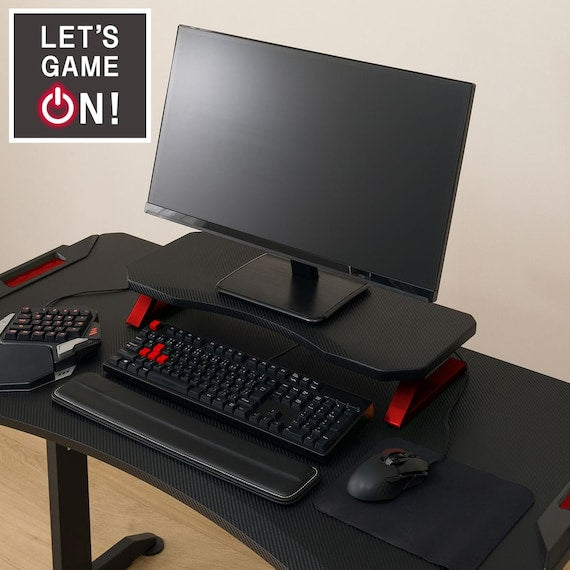 GAMING MONITOR STAND GM007 60 BK/RE