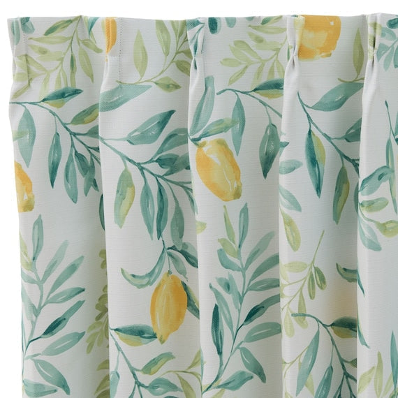 CURTAIN LEMON LEAF 100X178X2