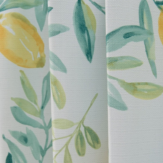 CURTAIN LEMON LEAF 100X178X2