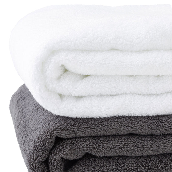 BIG BATH TOWEL FLUFFY2 DGY