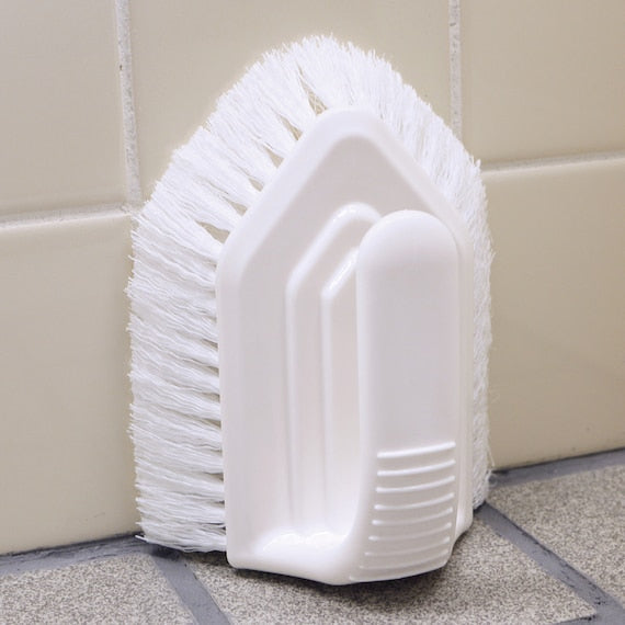 RUBBER COATED FIVER BATH BRUSH WH