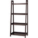 WOOD SHELF LADDER-N 4D DBR