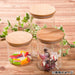 WOOD LID GLASS CANISTER 900 BEECH