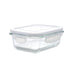 HEAT RESISTANT GLASS STORAGE CONTAINER 370ML RECTANGULAR