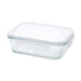 HEAT RESISTANT GLASS STORAGE CONTAINER 650ML RECTANGULAR