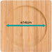 BAMBOO MAT SQUARE 17CM