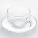 HEAT-RESISTANT GLASS CUP&SAUCER 300ml MC-03